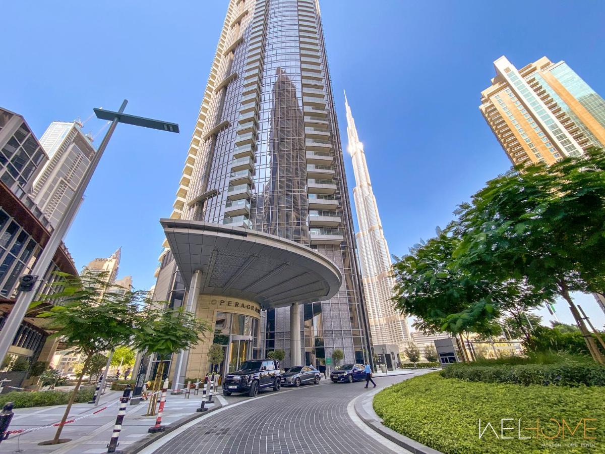 Welhome - Luxury Apartment Facing Burj Khalifa With Terrace Dubai Exterior photo